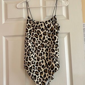 Leopard print top, size S-M